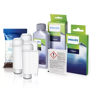 Zestaw Do Saeco Philips, AL-Inte+ 3 szt, Środek do Obiegu Mleka CA6705/60,  Odkamieniacz CA6700/00 250ml - Akcesoria i części do ekspresów do kawy - miniaturka - grafika 1
