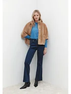 Kurtki damskie - More & More Kurtka pluszowa w kolorze karmelowym - miniaturka - grafika 1