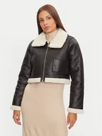 Kurtki damskie - Brave Soul Kurtka z imitacji skóry LJK-MAX683 Czarny Regular Fit - miniaturka - grafika 1