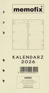 Kalendarze - Wkład kalendarzowy 2026 Memofix B6 Tdw - kalendarz - miniaturka - grafika 1
