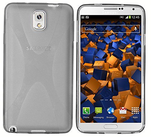 mumbi etui na telefon komórkowy kompatybilne z Samsung Galaxy Note 3, przezroczyste, czarne