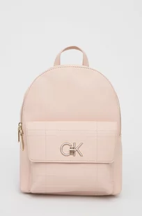 Calvin Klein plecak damski kolor różowy mały gładki - Plecaki - miniaturka - grafika 1