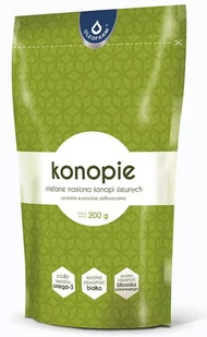 Oleofarm Konopie mielone nasiona konopi siewnych 200 g - Zioła - miniaturka - grafika 1