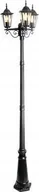 Lampy ogrodowe - LVT Victoria 8406 lampa stojąca ogrodowa IP44 3x60W E27 czarna - miniaturka - grafika 1