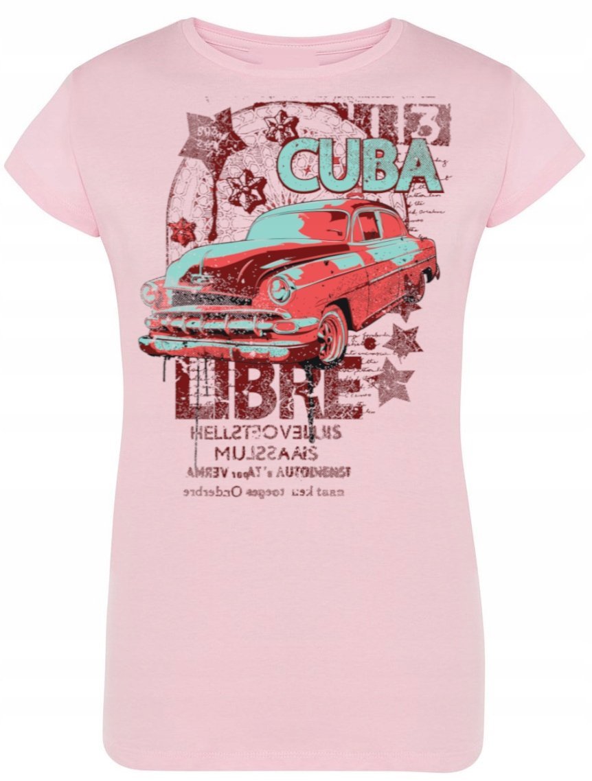 T-Shirt damski nadruk Cuba Libre Rozm.L