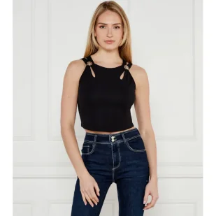 GUESS Top ZAMA Cropped Fit - Koszulki i topy damskie - miniaturka - grafika 1