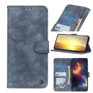 Etui i futerały do telefonów - Etui König Design kompatybilne z Sony Xperia 10 III z syntetycznej skóry - Niebieskie etui na telefon komórkowy - miniaturka - grafika 1