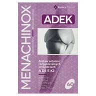 Witaminy i minerały - Xenico XenicoPharma Pharma Menachinox ADEK zestaw witamin A, D3, E i K2 MK-7 - 60 kapsułek - miniaturka - grafika 1