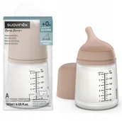 Butelki dla niemowląt - Suavinex butelka Zero Zero regulowany przepływ Medium 180 ml 0M+ - miniaturka - grafika 1
