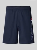 Spodenki męskie - Szorty z dzianiny dresowej z elastycznym pasem - miniaturka - grafika 1