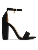 Sandały damskie - DeeZee Sandały 0812-1 Czarny - miniaturka - grafika 1