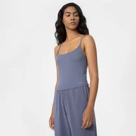 Koszulki sportowe damskie - Damski crop top do jogi 4F H4Z22-TSD032 - miniaturka - grafika 1