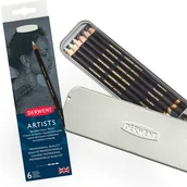 Kredki, ołówki, pastele i pisaki - Kredki artystyczne, Derwent w odcieniach czerni i bieli - miniaturka - grafika 1