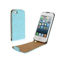 Etui i futerały do telefonów - Etui na telefon komórkowy cienkie do telefonu komórkowego Apple iPhone 5 / 5s rhinestone blue - miniaturka - grafika 1