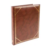 Albumy fotograficzne - ALBUM samoprzylepny BSS 20 szyty pod folię 20 kart/40 stron BRĄZOWY - miniaturka - grafika 1