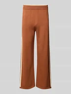 Spodnie sportowe męskie - Spodnie dresowe z elastycznym ściągaczem - miniaturka - grafika 1