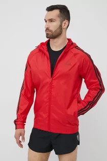 Kurtki męskie - Adidas kurtka męska kolor czerwony przejściowa - grafika 1