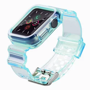 Strap Light Set silikonowa opaska pasek bransoleta bransoletka etui do zegarka Watch 3 42mm / Watch 2 42mm niebieski - Etui i futerały do telefonów - miniaturka - grafika 1