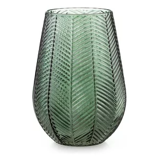 Wazon owalny VITORIA kolor butelkowa zieleń ameliahome - VASE/AH/VITORIA/BOTTLEGREEN/18,5X25,5 - Wazony i flakony - miniaturka - grafika 1