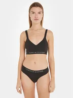 Majtki damskie - Tommy Hilfiger Stringi UW0UW04146 Czarny - miniaturka - grafika 1