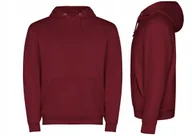 Bluzy damskie - Bluza Dresowa z Kapturem Kangurka JAKOŚĆ ROLY Capucha SU1087 BORDOWA XXL - miniaturka - grafika 1