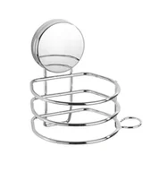 Wieszaki łazienkowe - Uchwyt ścienny na suszarkę do włosów w kolorze srebra Wenko Static-Loc® Osimo - miniaturka - grafika 1