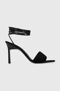 Calvin Klein sandały GEO STIL GLADI SANDAL 90HH kolor czarny HW0HW01467 - Sandały damskie - miniaturka - grafika 1