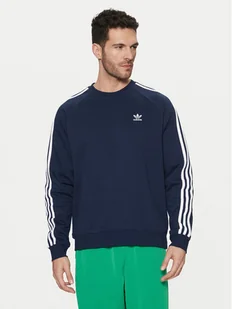 adidas Bluza adicolor Classics 3-Stripes IM4515 Granatowy Regular Fit - Bluzy męskie - miniaturka - grafika 1