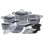 Garnki - Berlinger Haus Zestaw garnków Gray Stone Touch Line BH/6196 18 elementów) - miniaturka - grafika 1