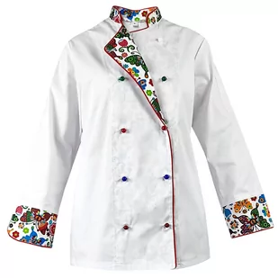 Bluza kucharska damska kitel biały długi rękaw MASTER CHEF XL - Fartuchy i rękawice kuchenne - miniaturka - grafika 1