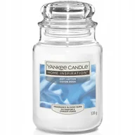 Świece - Yankee Candle Home Inspiration Soft Cotton Świeca Duża 538g - miniaturka - grafika 1