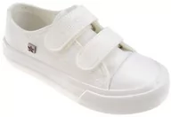 Buty dla dziewczynek - Trampki na rzep białe BIG STAR FF374096 - miniaturka - grafika 1