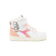 Buty dla dziewczynek - Trampki dziecięce DIADORA MAGIC BASKET MID TWEETY PS - miniaturka - grafika 1