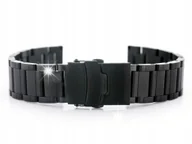 Akcesoria do zegarków - Bransoleta Pacific Model 10 solid - czarna 18mm + GRAWER - miniaturka - grafika 1