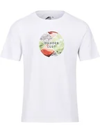 Koszulki sportowe męskie - Regatta Koszulka funkcyjna "Fingal Slogan II" w kolorze białym - miniaturka - grafika 1