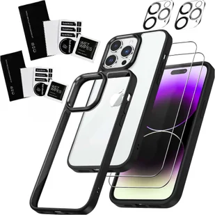 Etui do iPhone 15 Pro Obudowa Case +2x szkło na ekran i 2x obiektyw pancerne Alogy 360 Hybrid Set 5w1 czarno-przezroczyste - Etui i futerały do telefonów Etui do iPhone 15 Pro Obudowa Case +2x szkło na ekran i 2x obiektyw pancerne Alogy 360 Hybrid Set 5w1 czarno-przezroczyste - Etui i futerały do telefonów - miniaturka - grafika 14