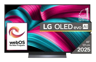 Telewizor LG OLED evo AI OLED48C51LA 121,9 cm (48") 4K Ultra HD Smart TV Wi-Fi Czarny - Telewizory - miniaturka - grafika 1