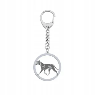 Brelok Srebrny z psem Manchester Terrier 925 Biżuteria Kobieta GRAWER - Breloki - miniaturka - grafika 1