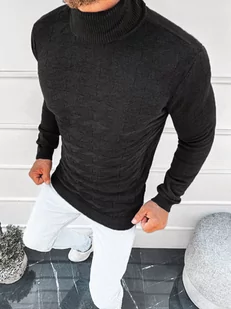 SWETER MĘSKI GOLF CZARNY OZONEE L/2491 - Ozonee - Swetry męskie - miniaturka - grafika 1