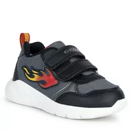 Buty dla chłopców - Sneakersy Geox B Sprintye Boy B354UC 0FU54 C0048 M Black/Red - miniaturka - grafika 1