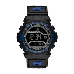 Skechers Skechers Zegarki męskie FLOURNOY, rozmiar koperty 53 mm, cyfrowy mechanizm zegarowy, pasek nylonowy, niebieski, Pasek - Paski - miniaturka - grafika 1
