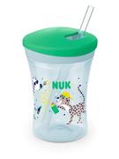 Butelki dla niemowląt - NUK Kubek "Action Cup" w kolorze zielono-błękitnym do nauki picia - 230 ml - miniaturka - grafika 1