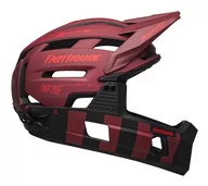 Kaski rowerowe - Kask full face Bell Super Air R Mips Spherical Matte Red Black Fasthouse - miniaturka - grafika 1