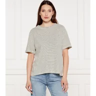 Koszulki i topy damskie - Tommy Hilfiger T-shirt Loose fit z dodatkiem lnu - miniaturka - grafika 1