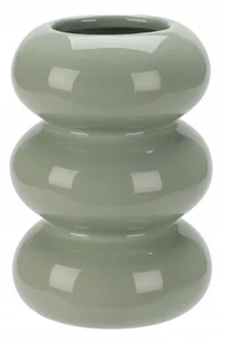 Wazon ceramiczny na kwiaty szary 10 cm - Wazony i flakony - miniaturka - grafika 1