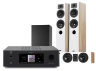 Kino domowe - NAD T758 V3i (czarny) + Diva 5 (dab) + Diva 7 (dab) + Basso 880 (czarny) - miniaturka - grafika 1