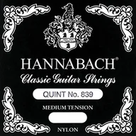 Struny gitarowe  - Hannabach Struny do gitary klasycznej, Quint-Gitarre, E5 - 8395MT, seria 839MT, Medium Tension - miniaturka - grafika 1