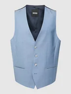 Kamizelki męskie - Kamizelka garniturowa z żywej wełny z lamowanymi kieszeniami model ‘Huge’ - miniaturka - grafika 1