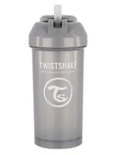 Butelki dla niemowląt - Twistshake Butelka w kolorze szarym do nauki picia - 360 ml - miniaturka - grafika 1