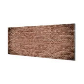 Tablice i flipcharty - Płyta szklana dekor +klej Cegła mur vintage 125x50 cm - miniaturka - grafika 1